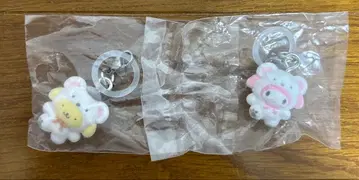 산리오 포근포근 스노우 가챠가챠 마스코트 액세서리 마이멜로디 푸딩