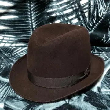 60s 영국제 빈티지 햇 Dunn&Co 중절모 페도라햇