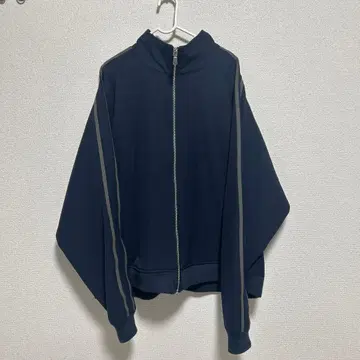 Loose/루스 하이넥 트랙 자켓 네이비