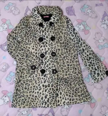 헤이세이 갸루 글래머러스 제인 GJ 레오파드 무늬 코트