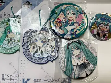 하츠네 미쿠 캔뱃지 러버 키링 묶음 판매