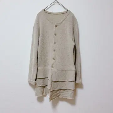 안테메리디안 [ M ] 가디건/밑단 프릴 심플 울 가을/겨울 일본제