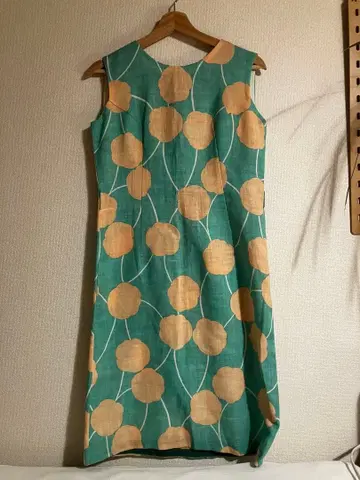 마리메꼬풍 슬리브리스 원피스