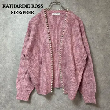 새상품급 KATHARINE ROSS 펄 장식 니트 가디건