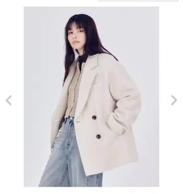 택 포함 새상품 FRAYI.D 오버 사이즈 울 샤기 자켓