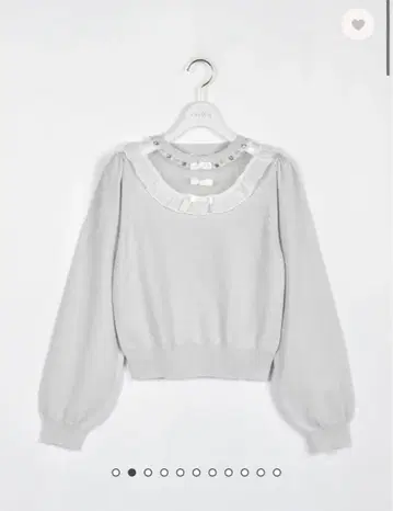 evelyn 쉬폰 프릴 니트