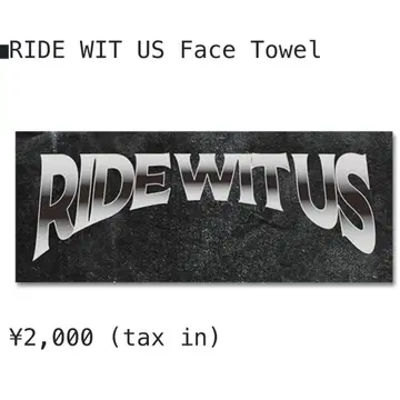 RIDE WIT US TOUR ak-69 페이스 타월