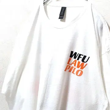 길단 WFU LAW PILO 폴 페스티벌 T셔츠 화이트 XL 구제 의류