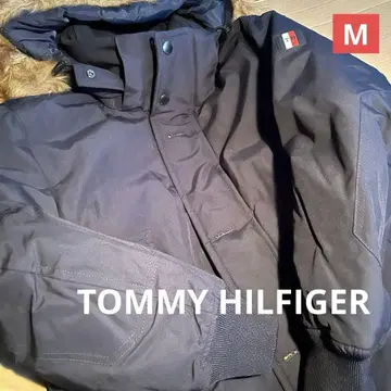 TOMMY HILFIGER 다운 자켓 (네이비) 후드 부착