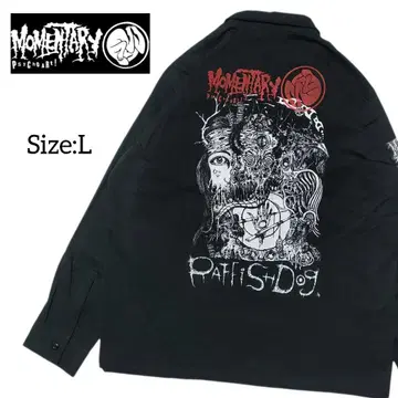 모멘터리 사이코 아트/셔츠/Size:L/스티커 포함/익명 배송
