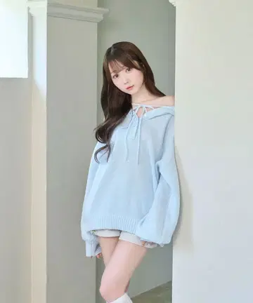 로제 뮤즈 모헤어 니트 후디 Rose Muse