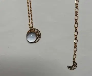 시미즈자카 유리관 목걸이 뤼느 달 골드