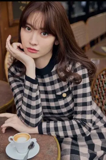 Herlipto plaid jacquard knit dress s