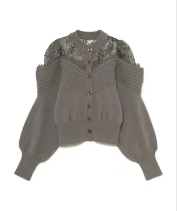 SNIDEL 레이스 콤비 니트 풀오버