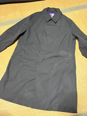 블랙 스텐카라 코트 더블 버튼 M 사이즈