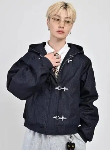 L2089 S 사이즈 (navy) 토글 후크 리지드 액티브 자켓