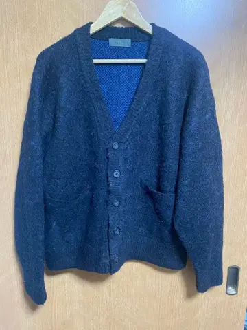 CLEL 알파카 가디건 블랙