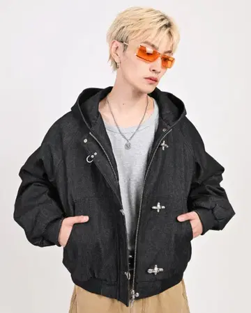 L2089 S 사이즈 (black) 토글 후크 리지드 액티브 자켓