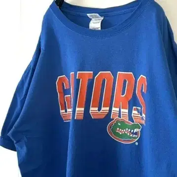 길단 칼리지 GATORS 게이터즈 T셔츠 L 블루 파랑 구제 의류