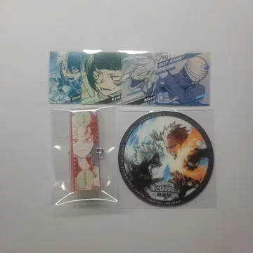 히로아카전 명언 아크릴 배지 토도로키 쇼토 카페 코스터 스퀘어 스티커