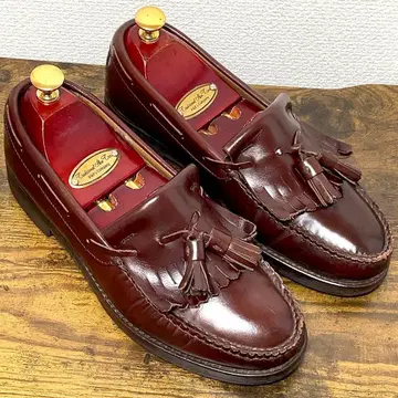 REGAL 리걸 GEOX 태슬 로퍼 23.5 버건디 가죽 신발