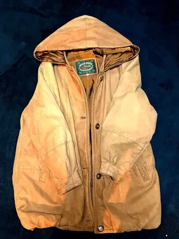 PELLE MODA 후디드 자켓 카멜 브라운 이탈리아제