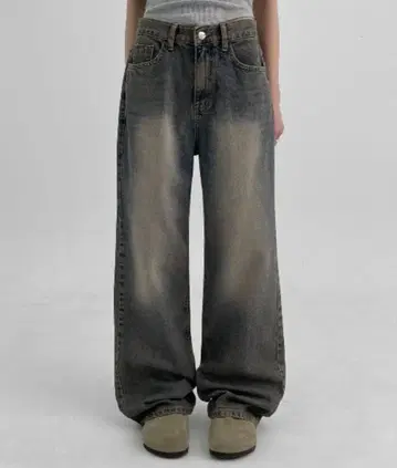 BLACKUP 차타 스탠다드 와이드 데님