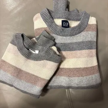Gap 보더 니트 스웨터 친자 커플룩 S 사이즈 & kids XS