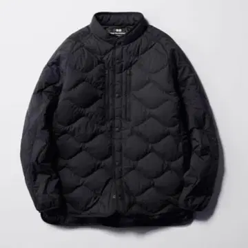 유니클로 화이트 마운티니어링 하이브리드 다운 자켓 L 블랙