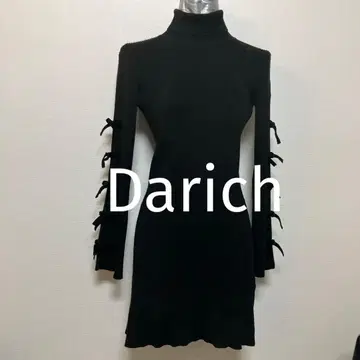 블랙 터틀넥 니트 원피스