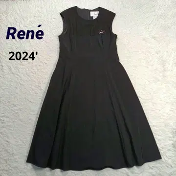 새상품급 2024 롱 턱 원피스 최근 모델 레어 38 비쥬 네이비