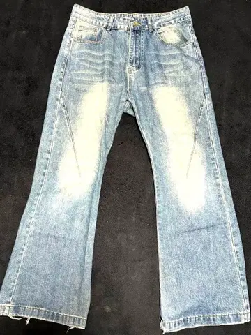 아메카지/스트릿 A.T.C 배기/와이드 데님 팬츠