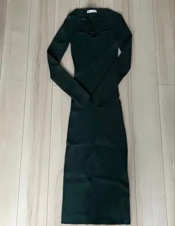 Zara 리브 니트 롱 원피스