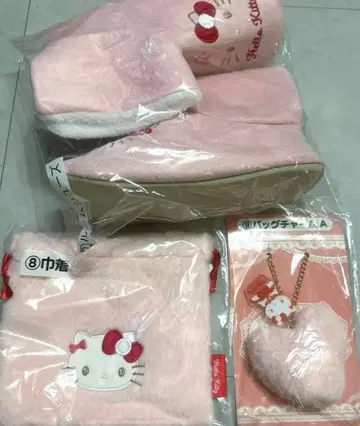헬로키티 대박 복권 룸슈즈 복조리 백참 A 세트 익명 배송