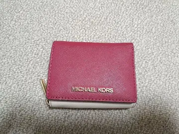 MICHAEL KORS 와인 레드 3단 폴더형 지갑