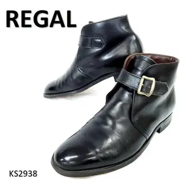 리걸 처카 부츠 천연 가죽 가죽 스트랩 플레인토 25.5cm