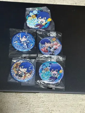 매지컬 미라이 KAITO 캔뱃지 x 4, 러버 키링, 러버 밴드