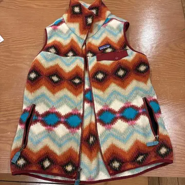 patagonia 플리스 베스트 지오메트릭