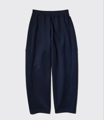 유니클로 드라이 맨투맨 커브 팬츠 블랙 S