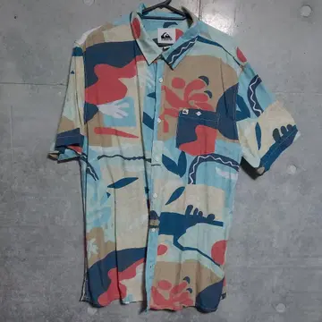 QUIKSILVER 반팔 셔츠 L 사이즈 컬러풀
