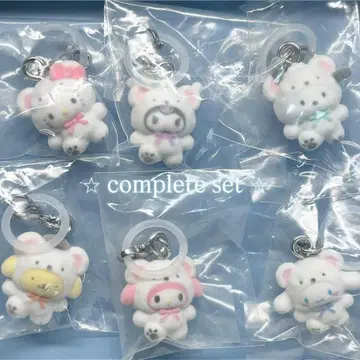 산리오 메지루시 액세서리 포근포근 스노우 컴플리트 세트