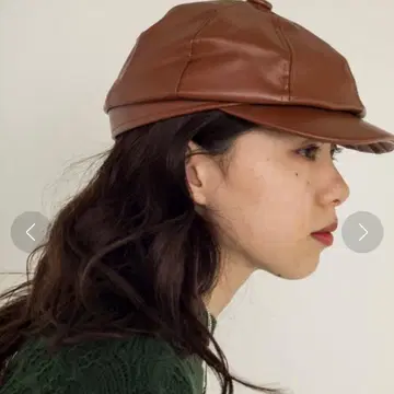 더블 클로젯 인조 가죽 헌팅 캡 새상품