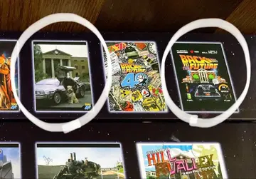 백투더퓨처 복권 아트 포스터 2점 아인슈타인 포함