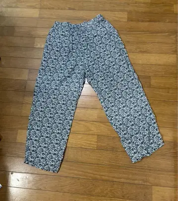 북유럽 생활 잡화점 리버티 꽃무늬 이지 팬츠 가볍고 릴랙스 별주 M
