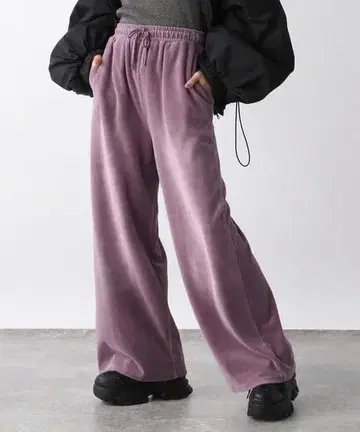 JEANASIS 블리치 벨로아 와이드 팬츠