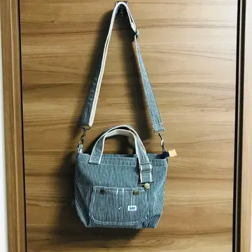 [ 새상품급 ] Lee 스트라이프 숄더백 토트백 2way