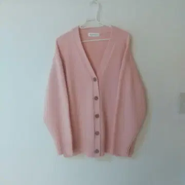골든 베어 V넥 가디건 핑크 스쿨 가디건 M