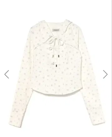 BUBBLES 오픈넥 맨투맨 상의 화이트