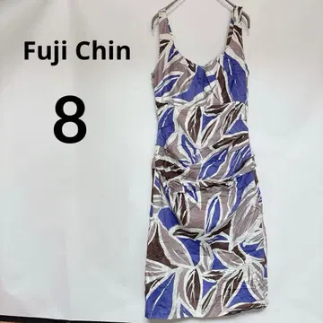 1점만 Fuji Chin [ 8 ] 원피스 슬리브리스 여름 드레스