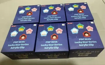 POP MART Lucky Star 아크릴 클립 6개 묶음 판매